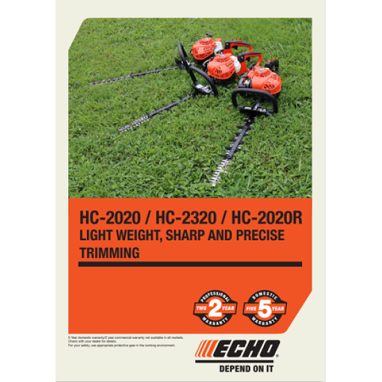 Echo HC-2320 double sided hedge trimmer